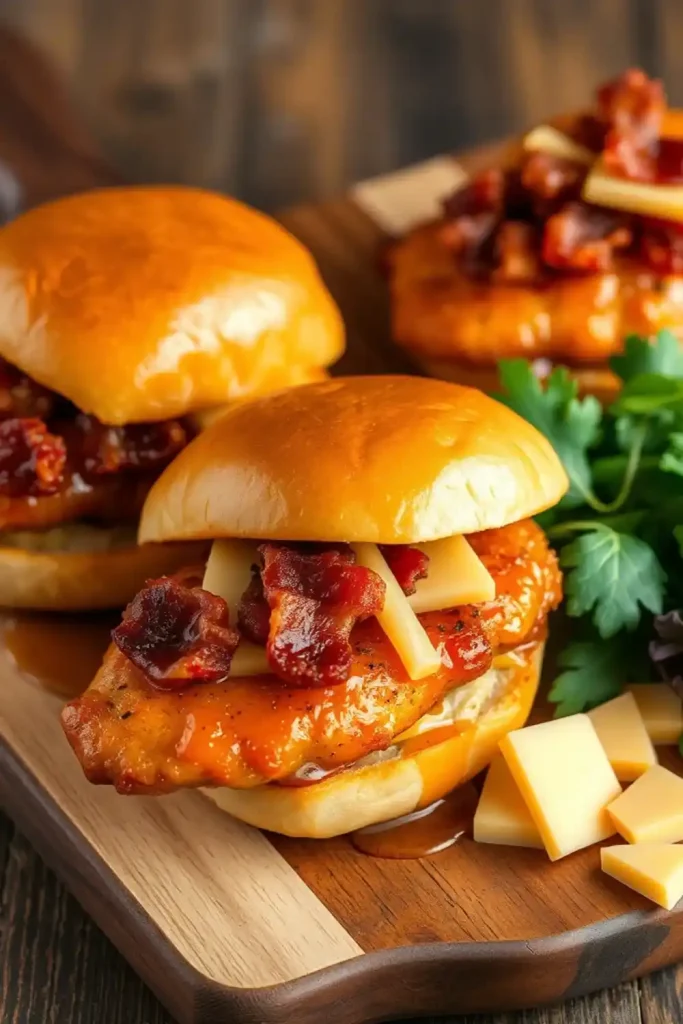 Maple Bacon Chicken Sliders