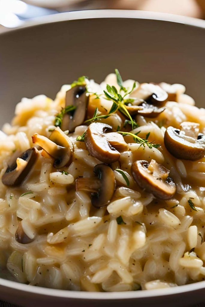 Mushroom Creamy Rice