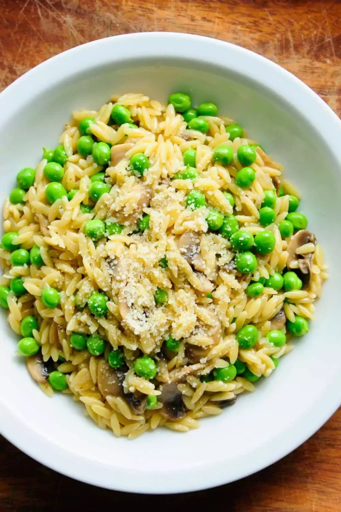 Mushroom and Pea Pasta