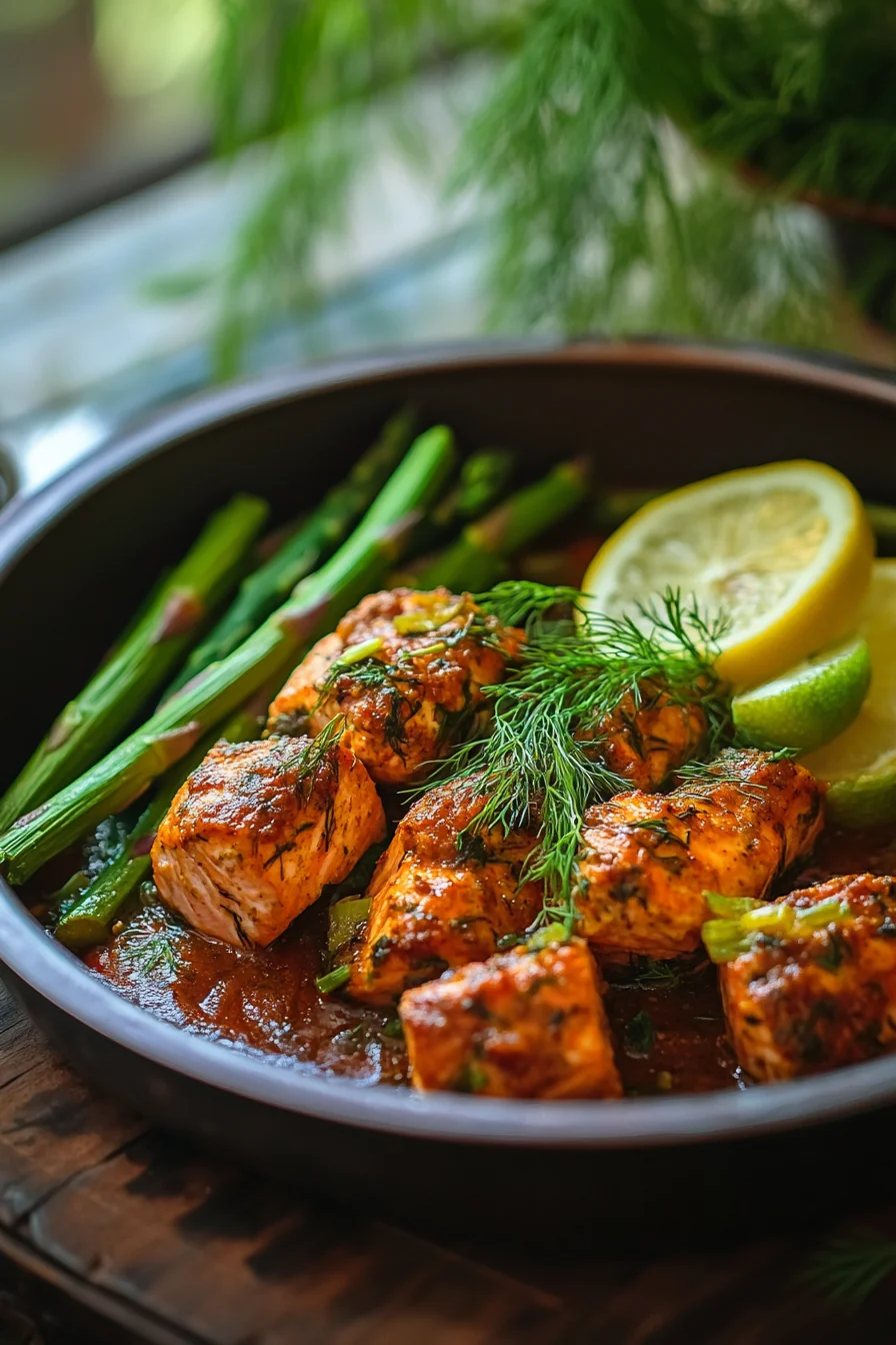 One-Pan Lemon Dill Salmon and Asparagus