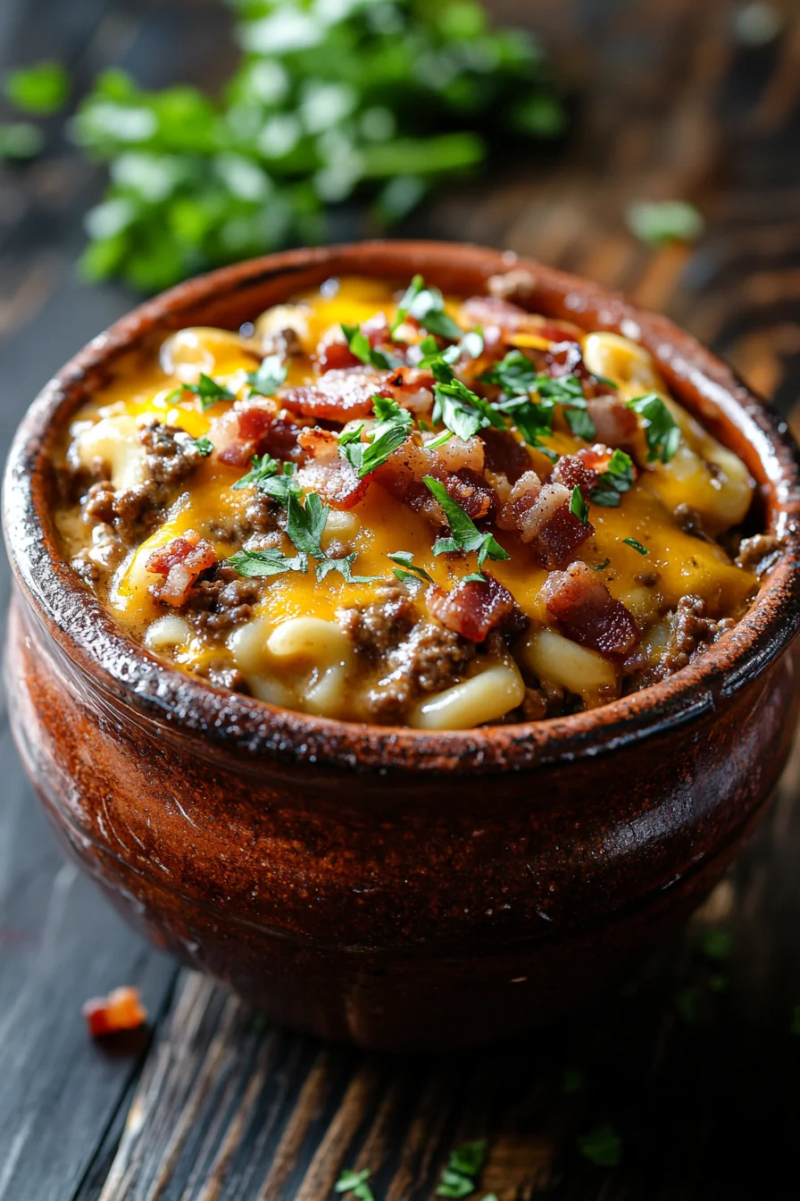 One-Pot Cheeseburger Mac and Cheese