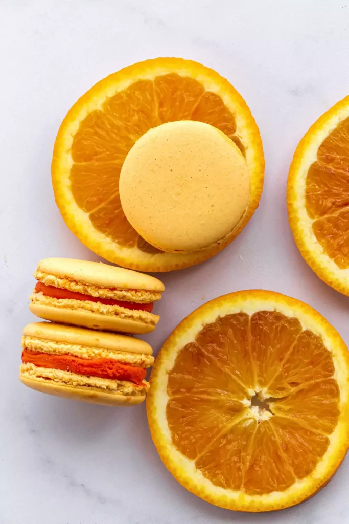 Orange-Flavored Macarons