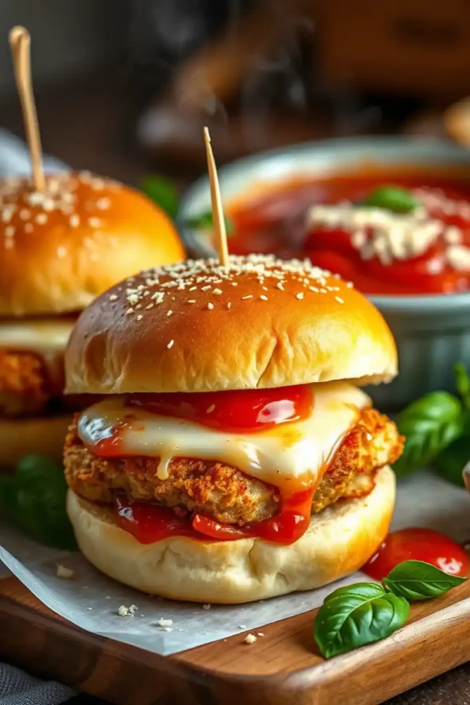 Parmesan Garlic Chicken Sliders