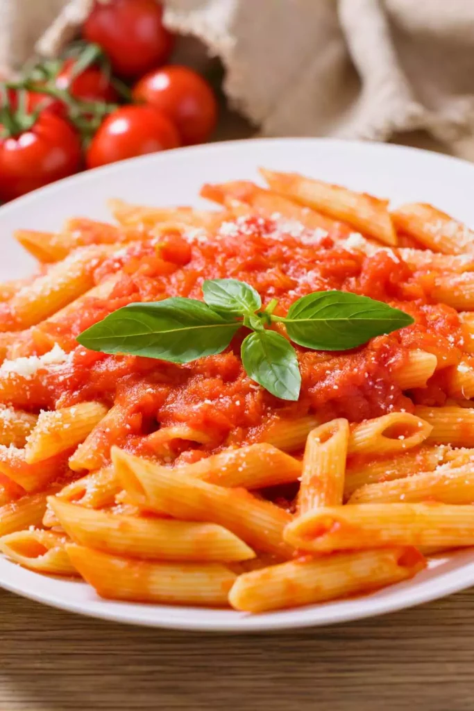 Pasta with Roasted Red Pepper Sauce