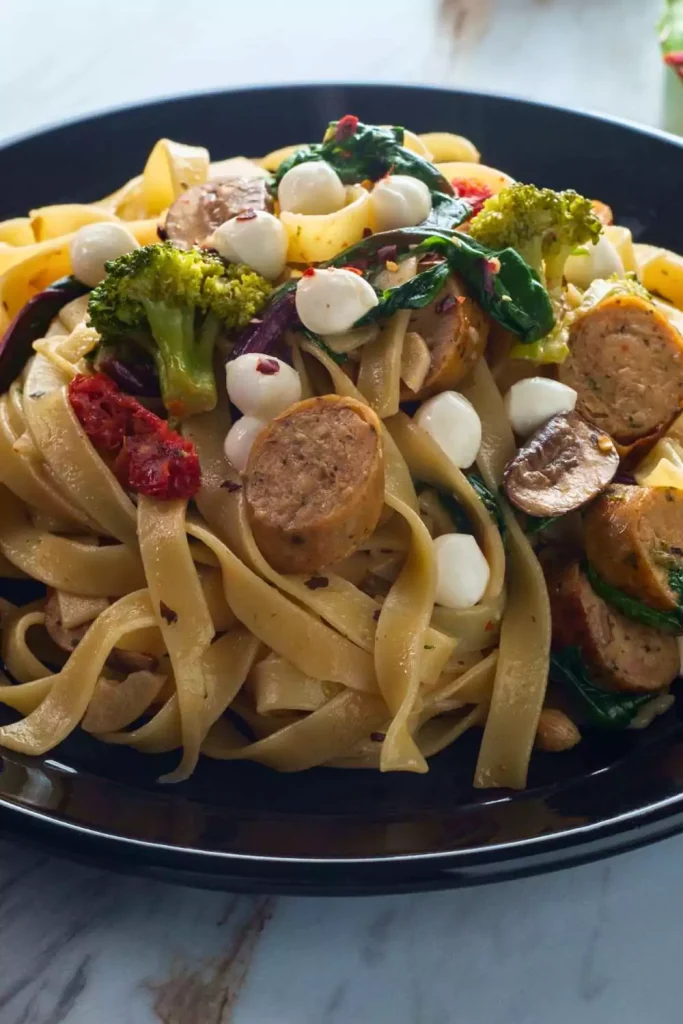 Pasta with Turkey Sausage and Kale