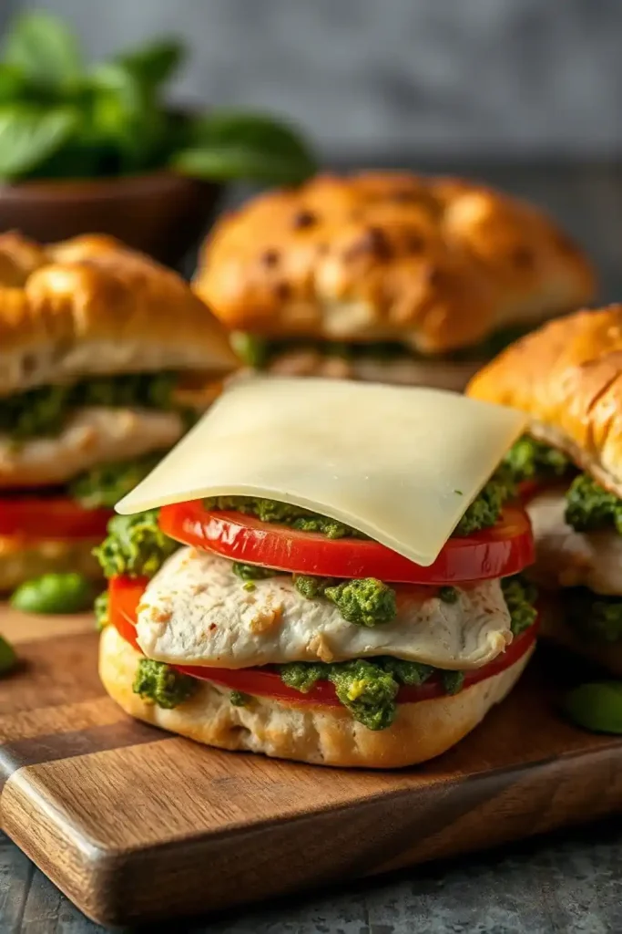 Pesto Chicken Sliders