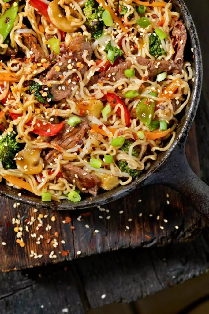 Quick Ramen Noodle Stir Fry