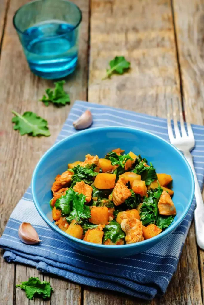 Roasted Sweet Potato & Kale Salad