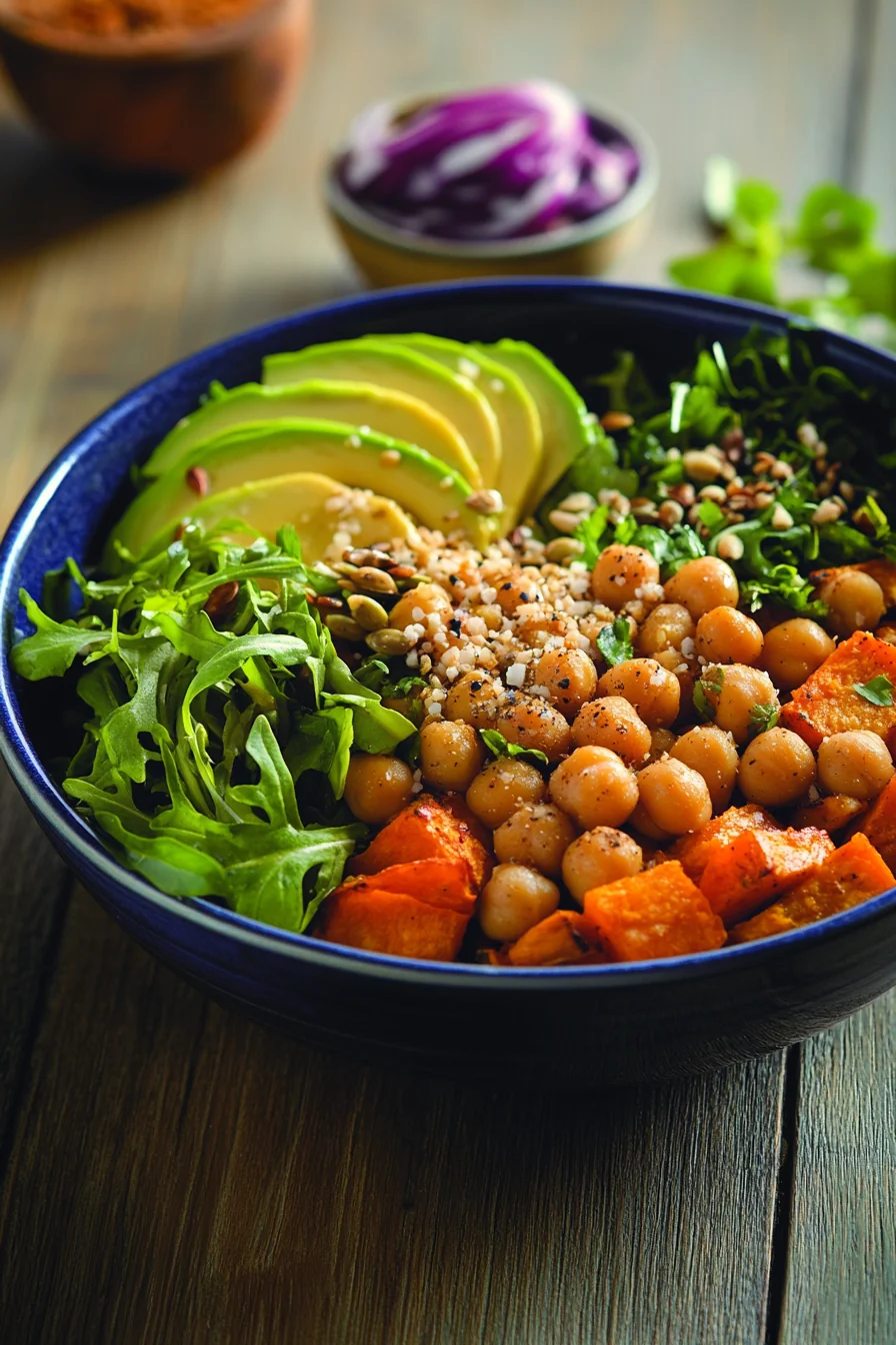 Roasted Sweet Potato and Chickpea Bowl