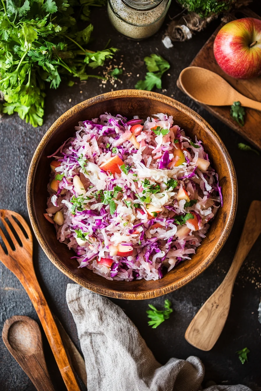 Sauerkraut and Apple Slaw