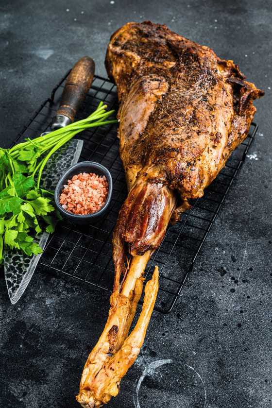 Slow-Roasted Mutton Leg