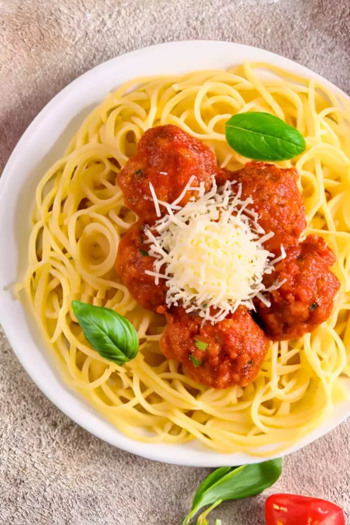 Spaghetti Squash with Turkey Meatballs