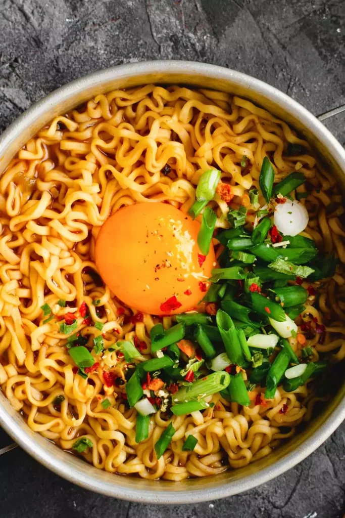 Spicy Egg Noodle Soup