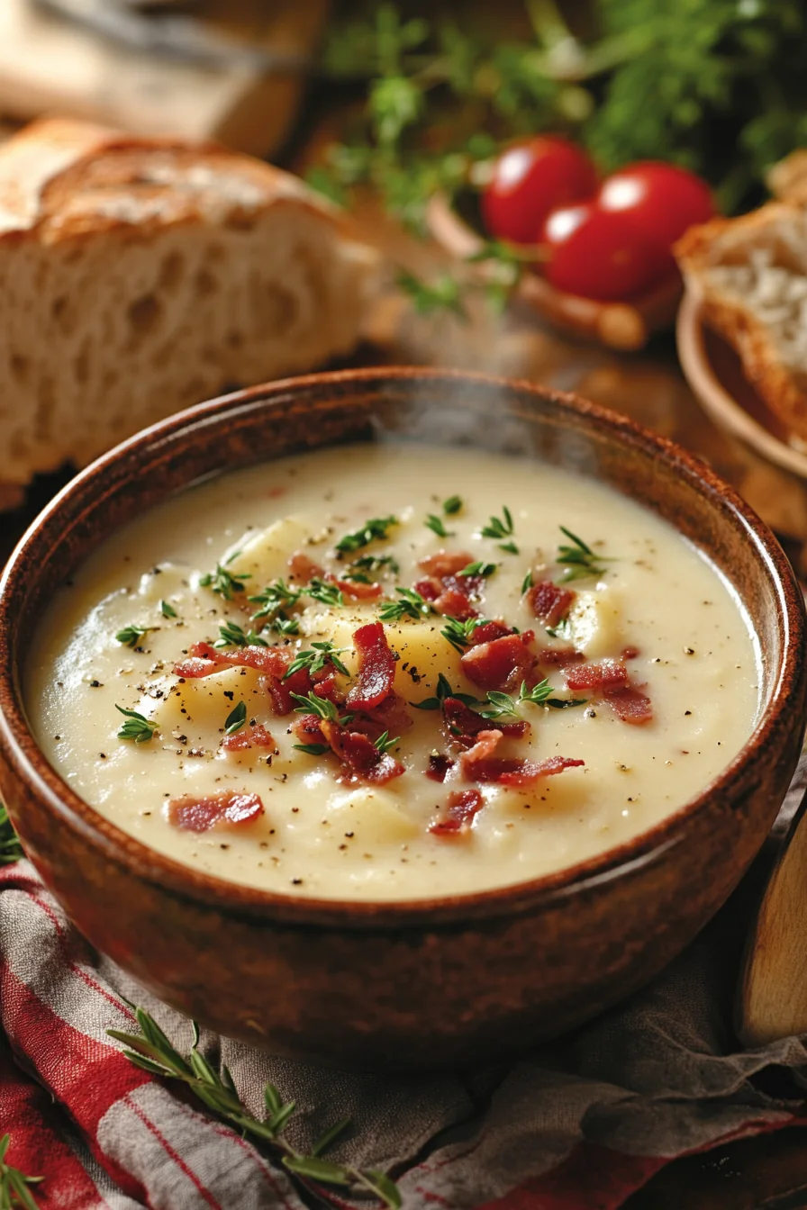 Spicy Potato and Bacon Soup