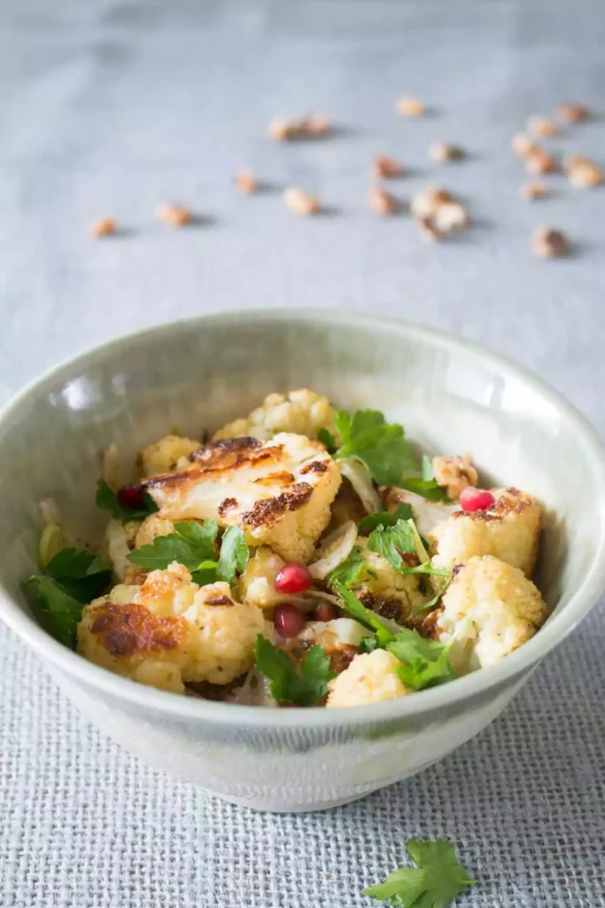 Spicy Roasted Cauliflower Salad