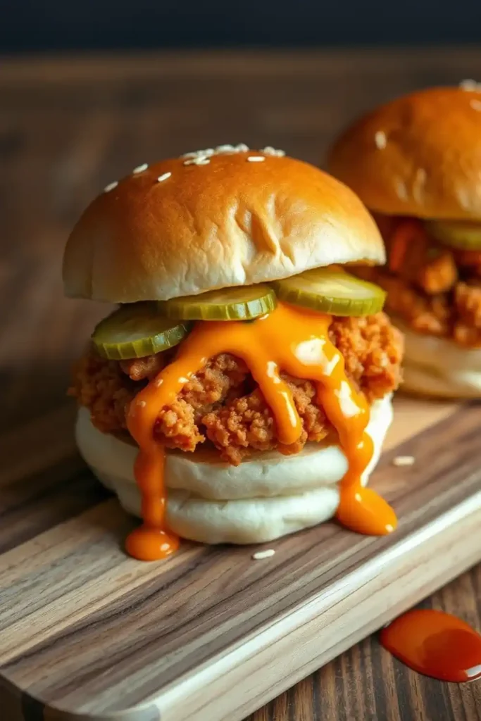 Spicy Sriracha Chicken Sliders