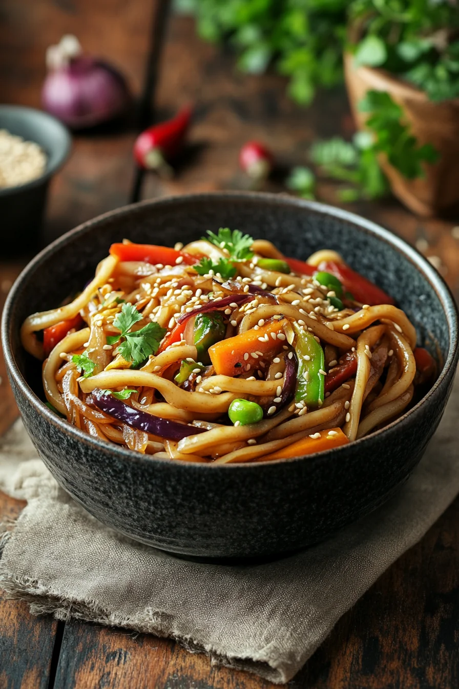 Spicy Udon Stir-Fry