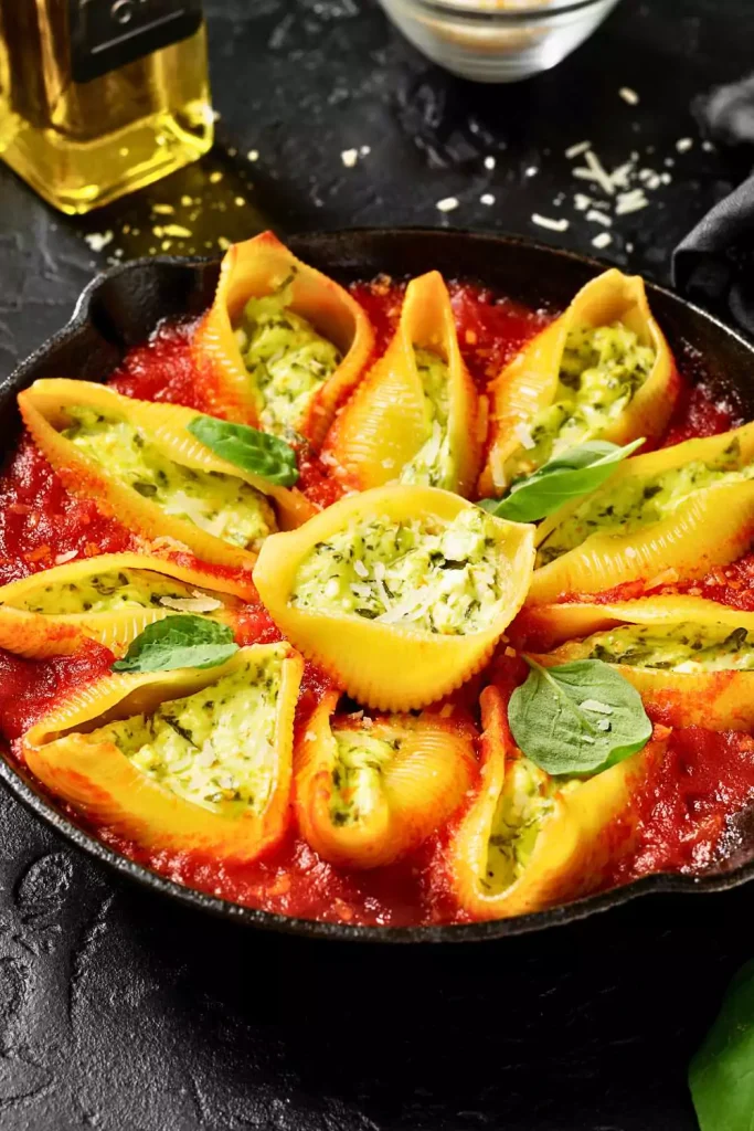 Spinach and Ricotta Stuffed Shells