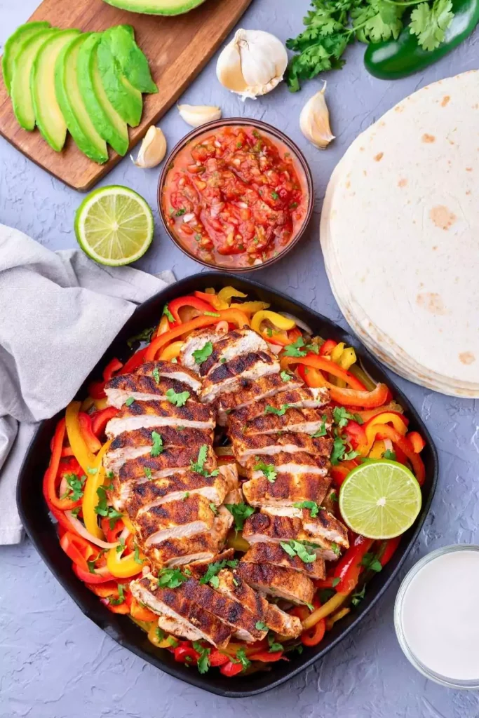 Spiralized Bell Pepper Fajitas