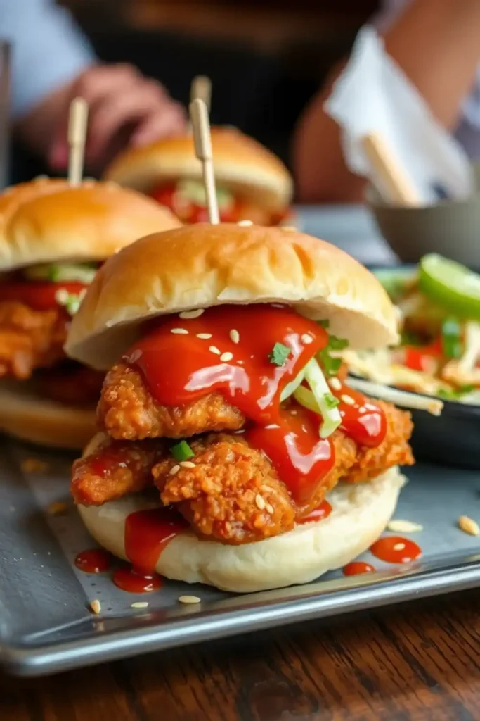 Sweet Chili Chicken Sliders