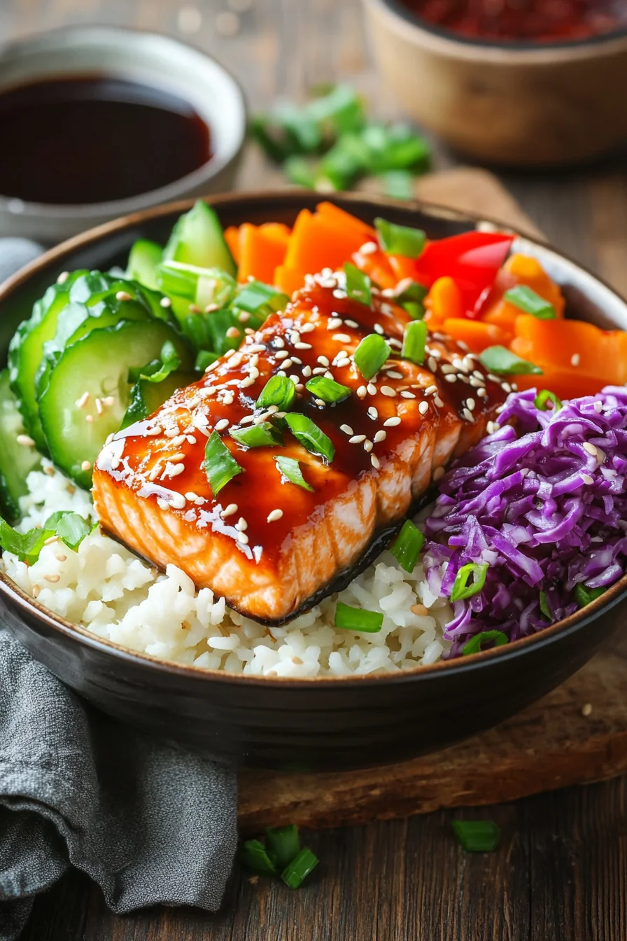 Teriyaki Salmon Bowls