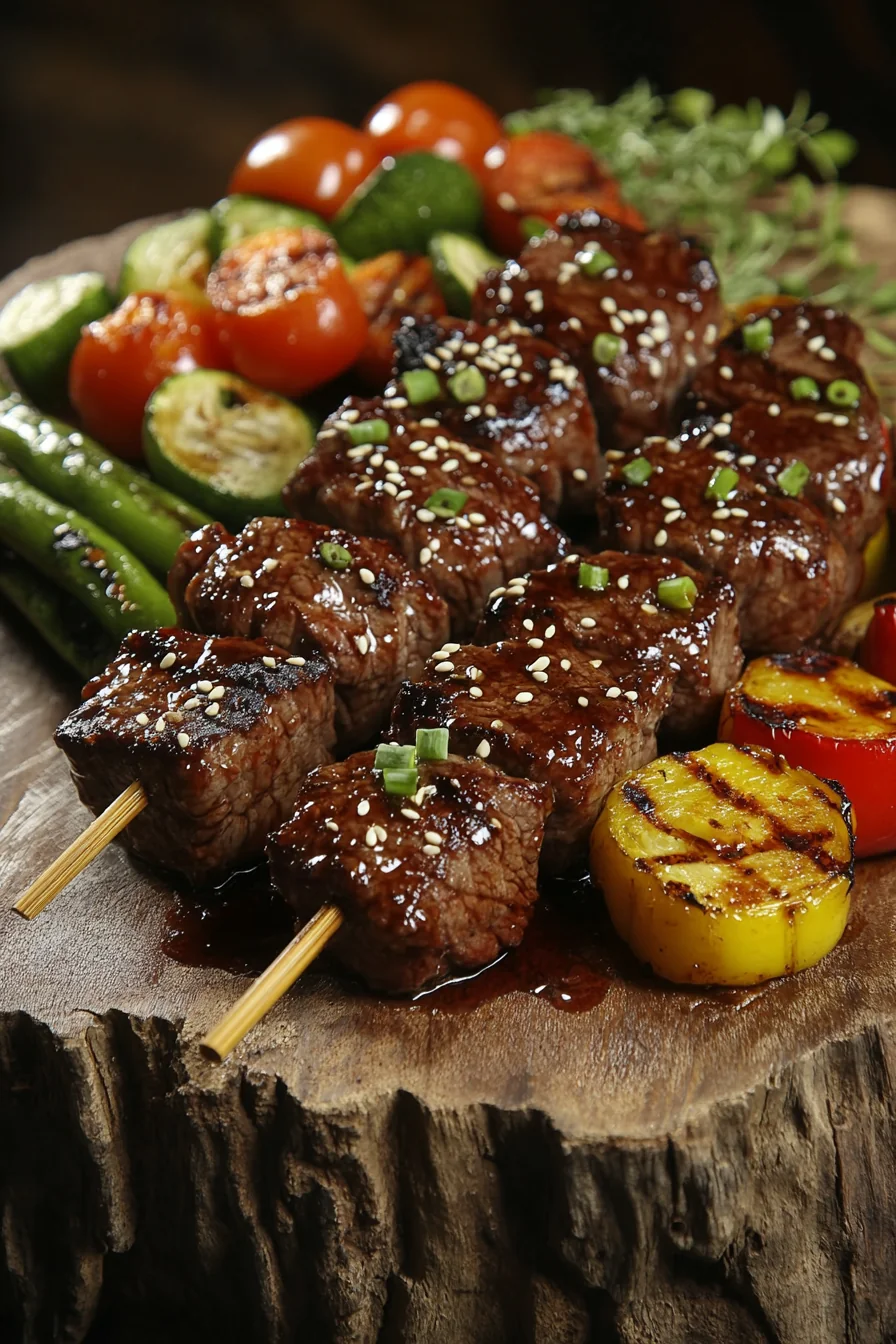 Teriyaki Wagyu Beef Skewers