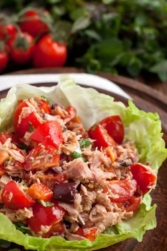 Tuna Salad Lettuce Wraps