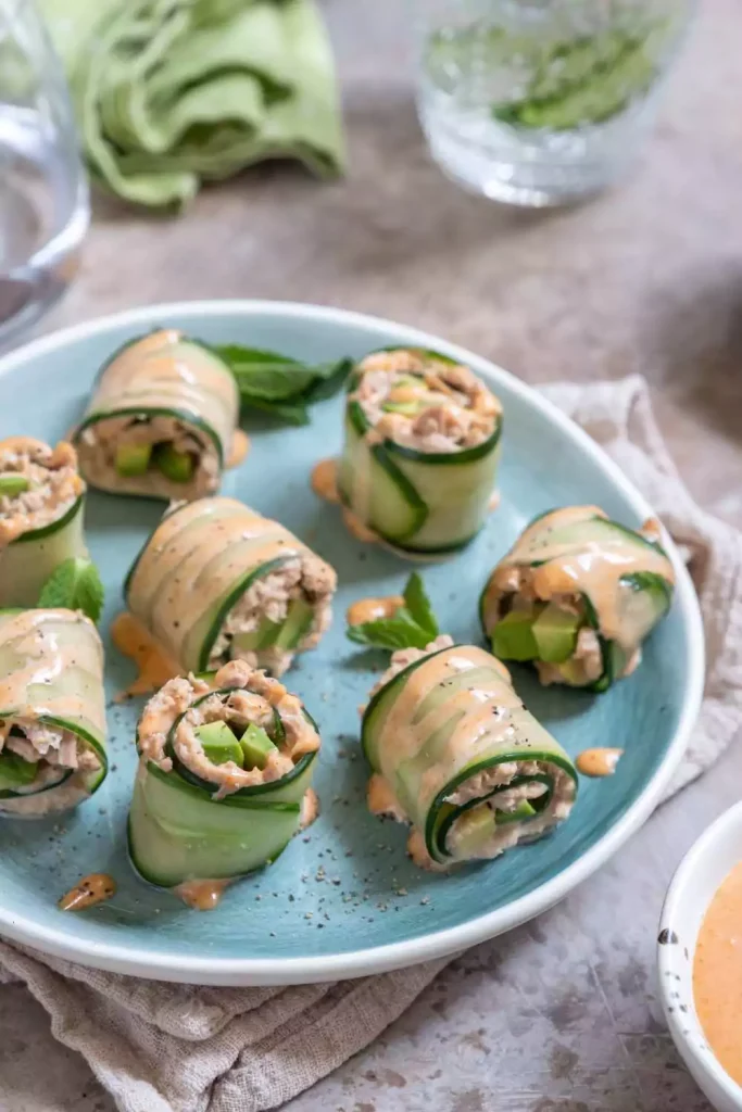 Tuna and Cucumber Rolls