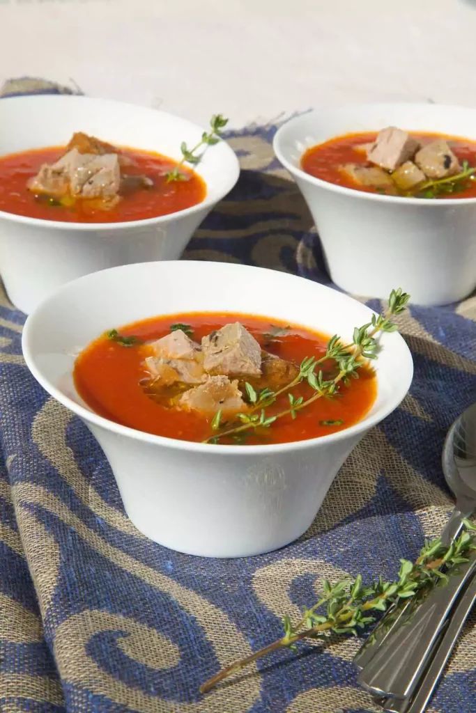 Tuna and Tomato Basil Soup