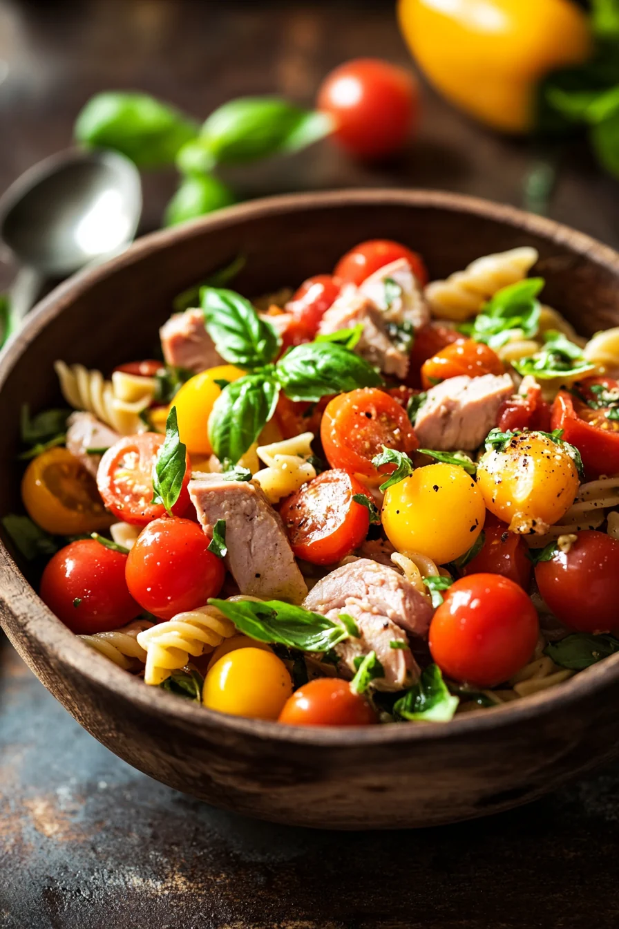 Tuna and Tomato Pasta Salad