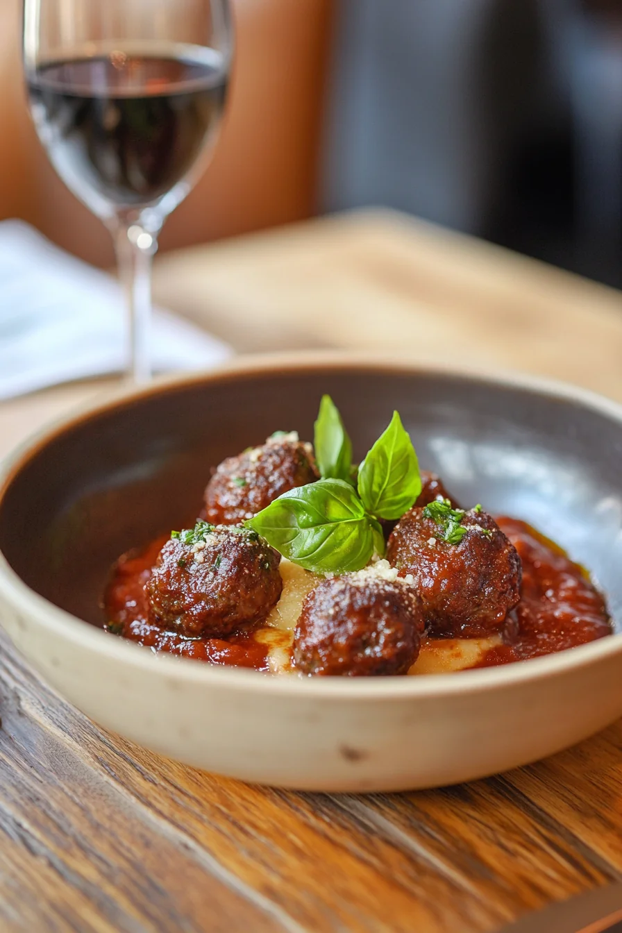 Wagyu Beef Meatballs in Marinara Sauce