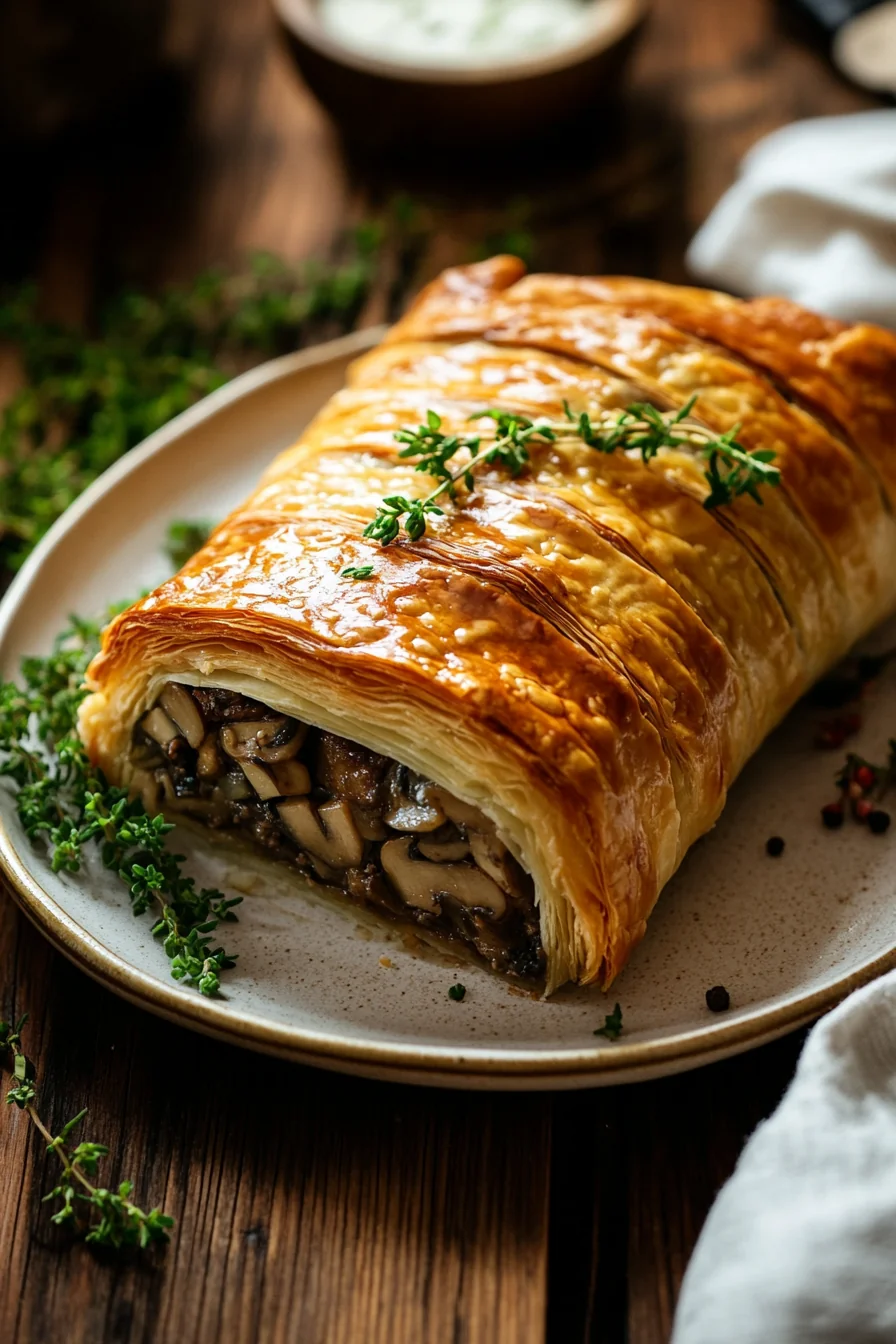 Wagyu Beef Wellington With Mushroom Duxelles