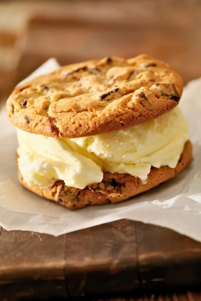 Yellow Cake Ice Cream Sandwiches