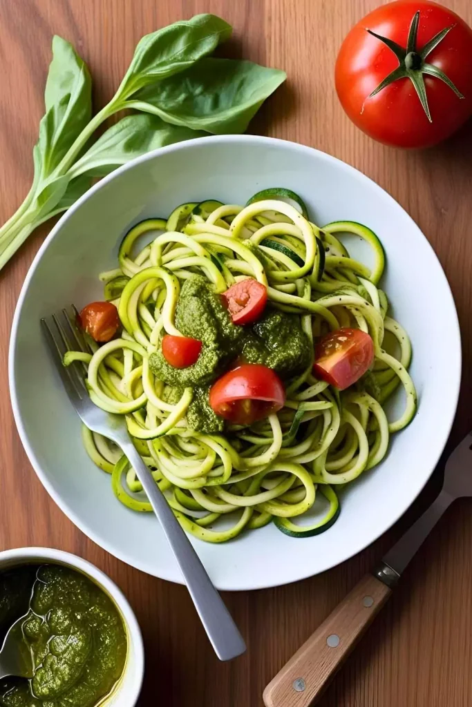 Zucchini Noodles with Pesto