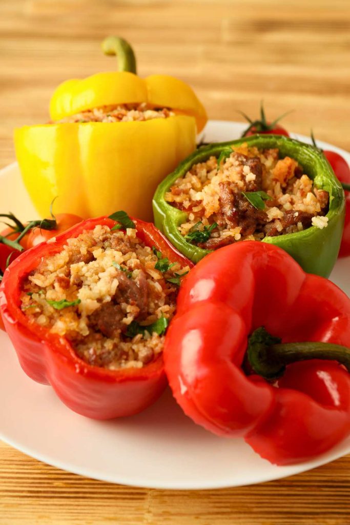 Corned Beef Stuffed Peppers