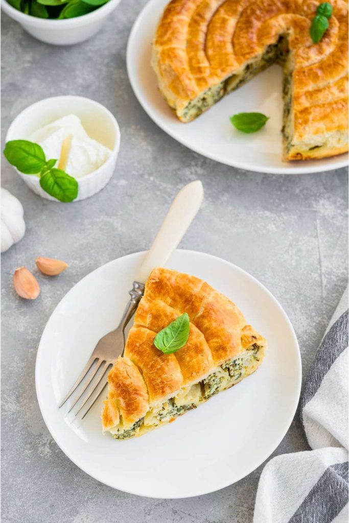 Grilled Spinach and Feta Pie