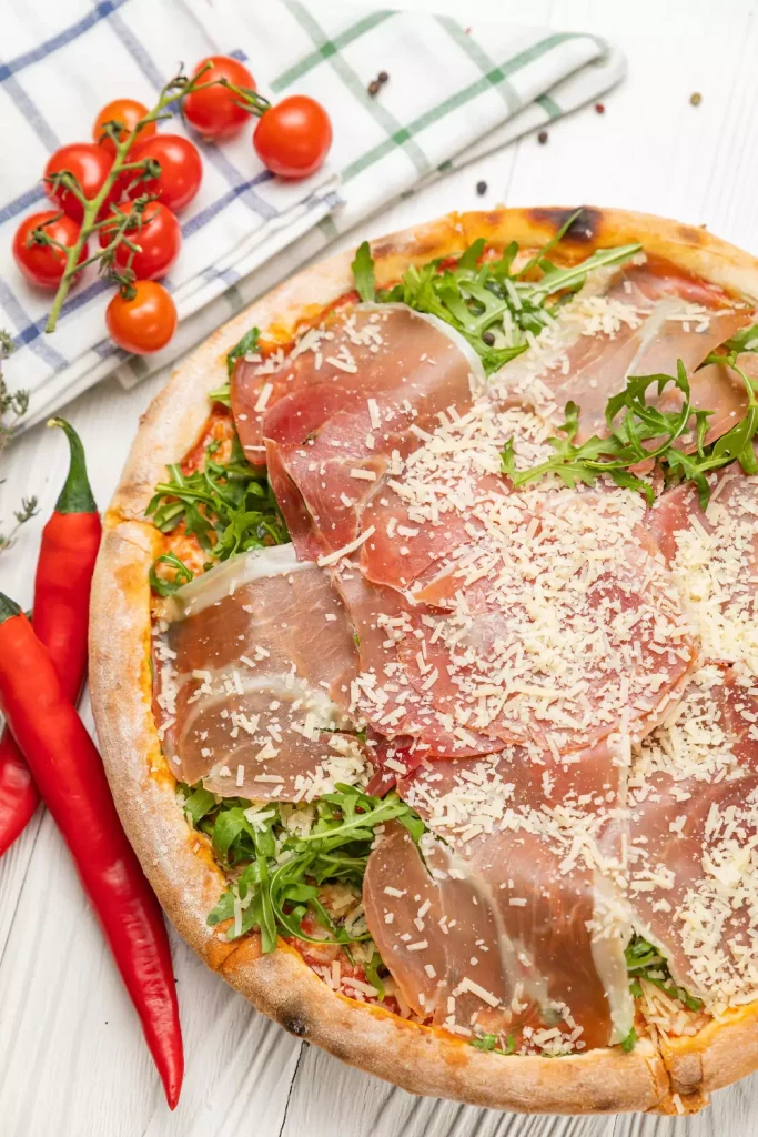 Whipped Feta Pizza with Prosciutto & Arugula