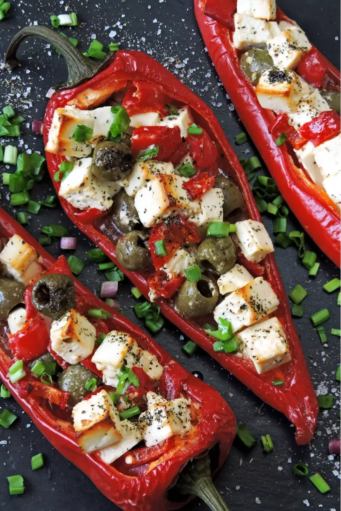 Whipped Feta-Stuffed Bell Peppers