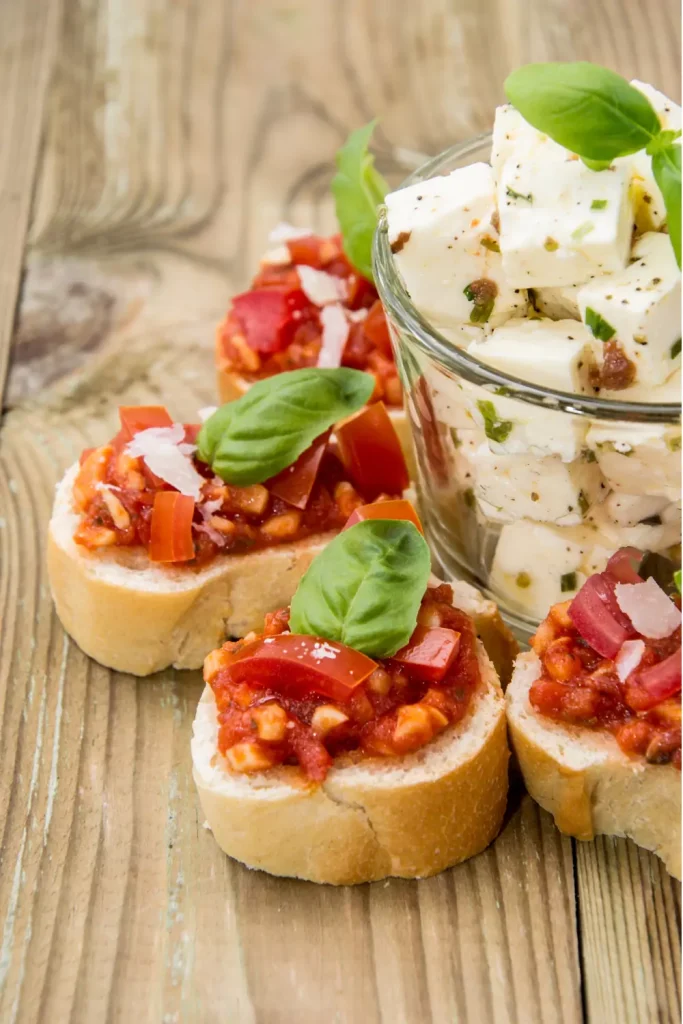 Whipped Feta Toast with Tomatoes & Basil