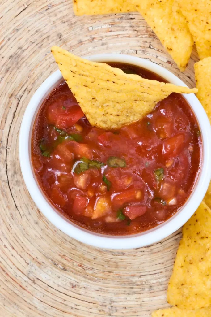 Salsa with tacos
