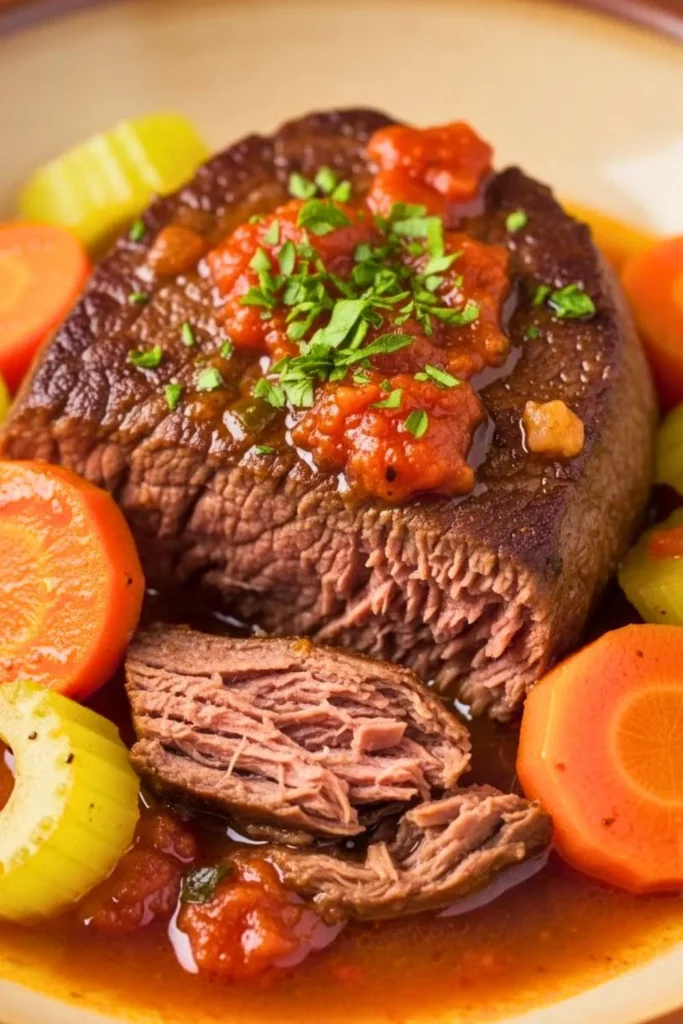 Swiss Steak with Carrots and Celery