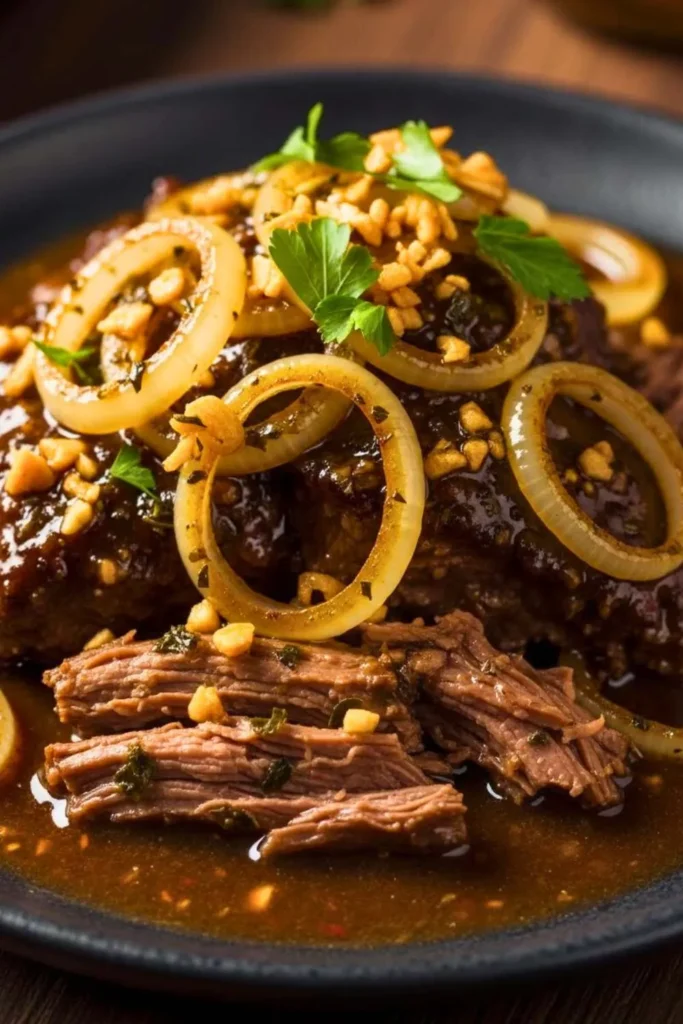 Swiss Steak with Garlic and Onion