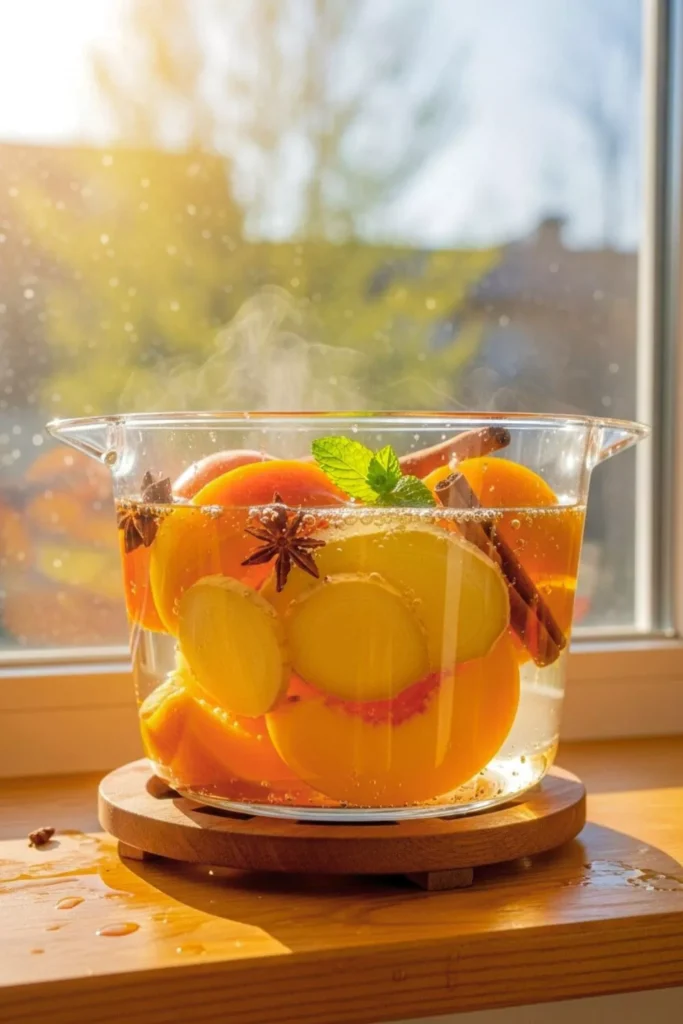 Peach Ginger Sunshine Simmer Pot